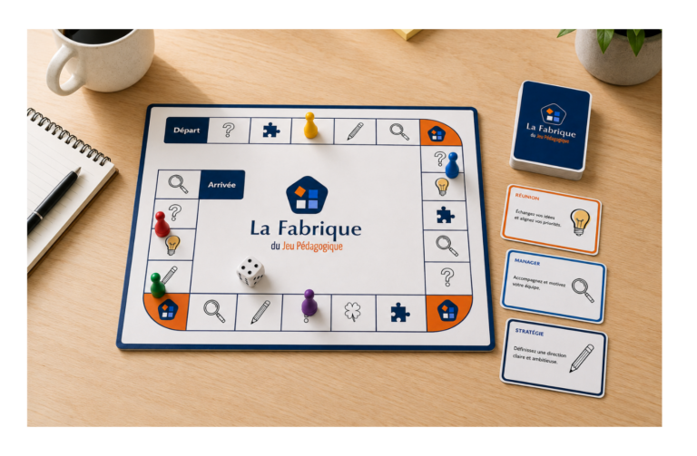 Jeu de plateau pédagogique personnalisé pour formation